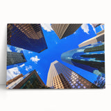 Black and white large art canvas of Houston skyline, ideal for kitchen wall art or bedroom decor.