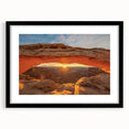 Extra large framed print of abstract, colorful art depicting Utah's Canyonlands, ideal for living room decor.