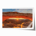 Rolled print of Canyonlands, Utah, in earthy red and orange tones, suitable for art wall dining room.
