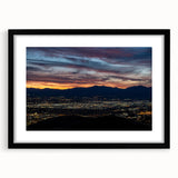 Abstract art print of Salt Lake City in vibrant colors on a textured, extra large canvas, ideal for living room decor.