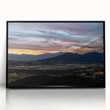 Large abstract wall art of Salt Lake City in muted gray and black tones, framed acrylic, suitable for modern art wall decor.