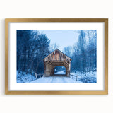 Extra large abstract art print of Vermont scenery in gold frame, featuring textured brush strokes in earthy tones.