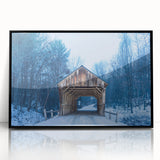 Large abstract wall art depicting Vermont scenery in muted earth tones on a framed acrylic.