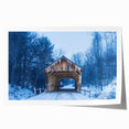 Rolled print of Vermont scenery with vibrant green and blue hues, ideal for art wall dining room.