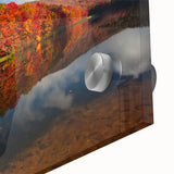 Large abstract wall art depicting a Virginia landscape in muted earth tones on acrylic glass, ideal for dining room decor.