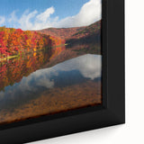 Textured black wall art featuring a Virginia scenery in vibrant colors on a framed canvas, ideal for living room decor.