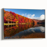 Landscape art painting of Virginia scenery on a framed canvas, featuring colorful art with black accents.