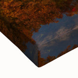 Large art of a Virginia landscape in black and white on stretched canvas, suitable for bedroom wall decor.