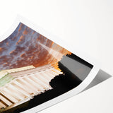 Extra large wall art featuring a line art design of flowers, set against a muted color palette.