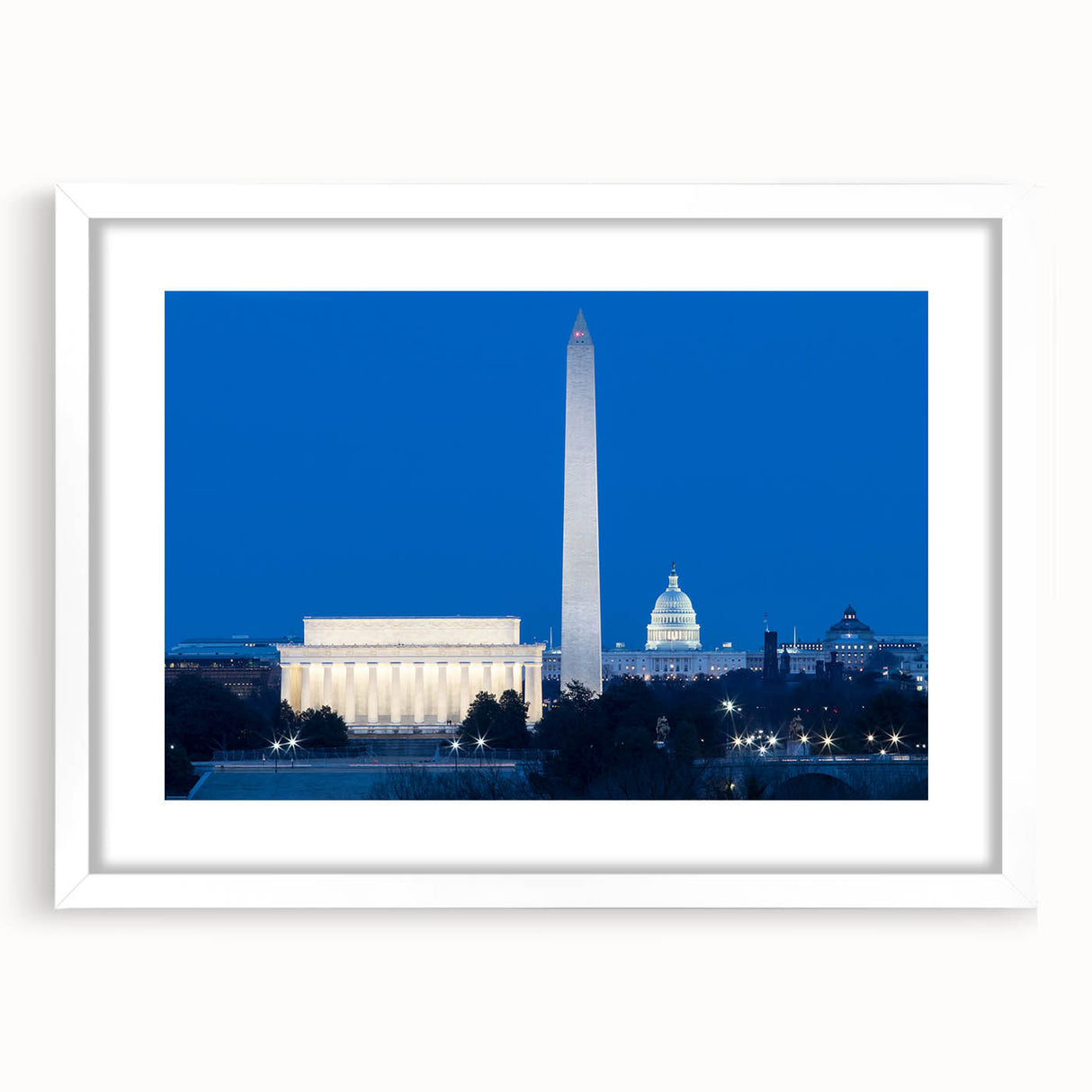 Abstract art print of Washington D.C.