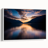 Vintage poster art of Olympic National Park on a framed canvas, featuring vibrant colorful art.