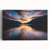 Black and white photograph of Olympic National Park on stretched canvas, ideal for kitchen wall art or bedroom decor.