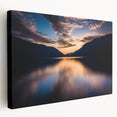 Olympic National Park landscape on large stretched canvas with lush green and blue tones, ideal for kitchen wall art.
