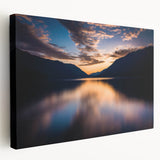 Olympic National Park landscape on large stretched canvas with lush green and blue tones, ideal for kitchen wall art.