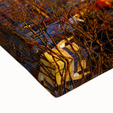 Black and white landscape art painting of Seattle skyline on large stretched canvas, suitable for bedroom wall decor.