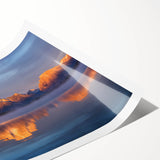 Extra large wall art featuring a line art design of flowers, set against a backdrop of the Grand Tetons in muted earth tones.