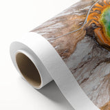 Art deco poster of Yellowstone scenery in pastel shades on rolled canvas, ideal for nursery wall art.