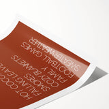 Extra large wall art featuring line art flowers in autumn hues on a rolled print, ideal for large living room decor.