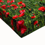 Black and white landscape art painting of spring trees on large stretched canvas, ideal for bedroom wall decor.