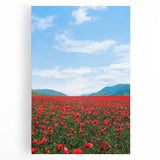 Black and white large art of spring trees on stretched canvas, ideal for kitchen wall art.