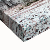 Large art depicting a black and white winter landscape on stretched canvas, suitable for bedroom wall decor.