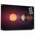Sun and Moon Radiance Wall Art - NASA Space Exploration Canvas