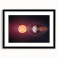 Sun and Moon Radiance Wall Art - NASA Space Exploration Canvas