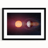 Sun and Moon Radiance Wall Art - NASA Space Exploration Canvas