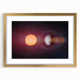 Sun and Moon Radiance Wall Art - NASA Space Exploration Canvas