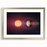 Sun and Moon Radiance Wall Art - NASA Space Exploration Canvas
