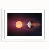 Sun and Moon Radiance Wall Art - NASA Space Exploration Canvas