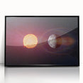Sun and Moon Radiance Wall Art - NASA Space Exploration Canvas