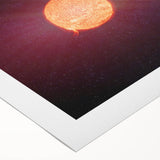 Sun and Moon Radiance Wall Art - NASA Space Exploration Canvas