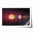 Sun and Moon Radiance Wall Art - NASA Space Exploration Canvas