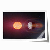 Sun and Moon Radiance Wall Art - NASA Space Exploration Canvas