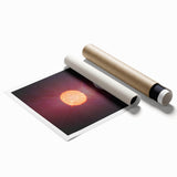 Sun and Moon Radiance Wall Art - NASA Space Exploration Canvas
