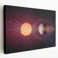 Sun and Moon Radiance Wall Art - NASA Space Exploration Canvas