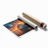 Extra large rolled print featuring a floral art design in pastel shades, suitable for classy bathroom wall art.