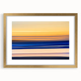 Tranquil Sunset Motion Wall Art – Abstract Modern Ocean Photography