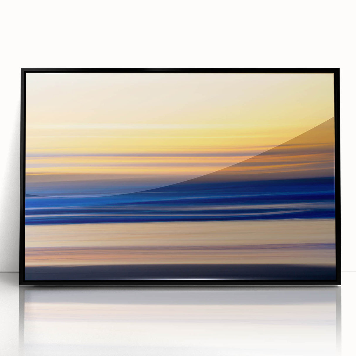 Tranquil Sunset Motion Wall Art – Abstract Modern Ocean Photography