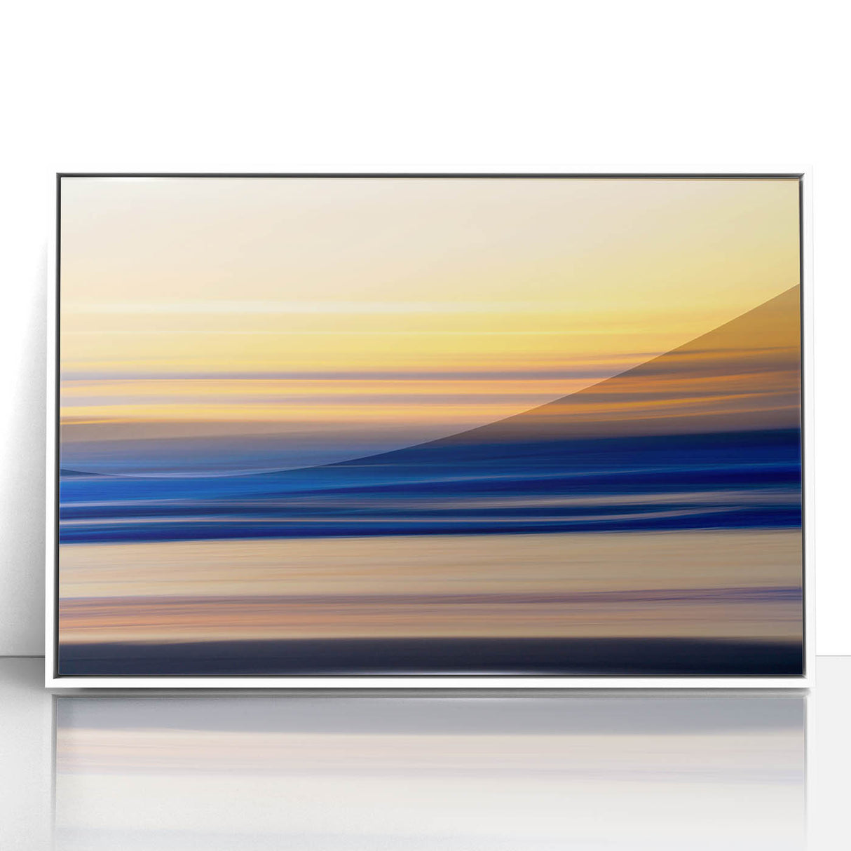Tranquil Sunset Motion Wall Art – Abstract Modern Ocean Photography