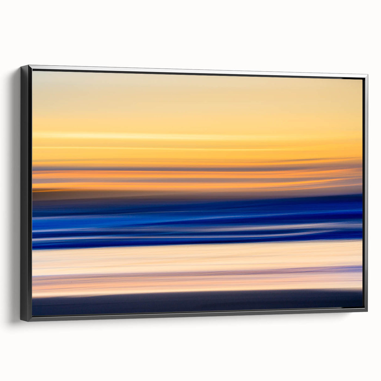 Tranquil Sunset Motion Wall Art – Abstract Modern Ocean Photography