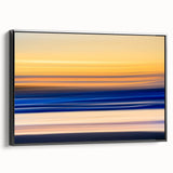 Tranquil Sunset Motion Wall Art – Abstract Modern Ocean Photography