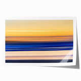 Tranquil Sunset Motion Wall Art – Abstract Modern Ocean Photography