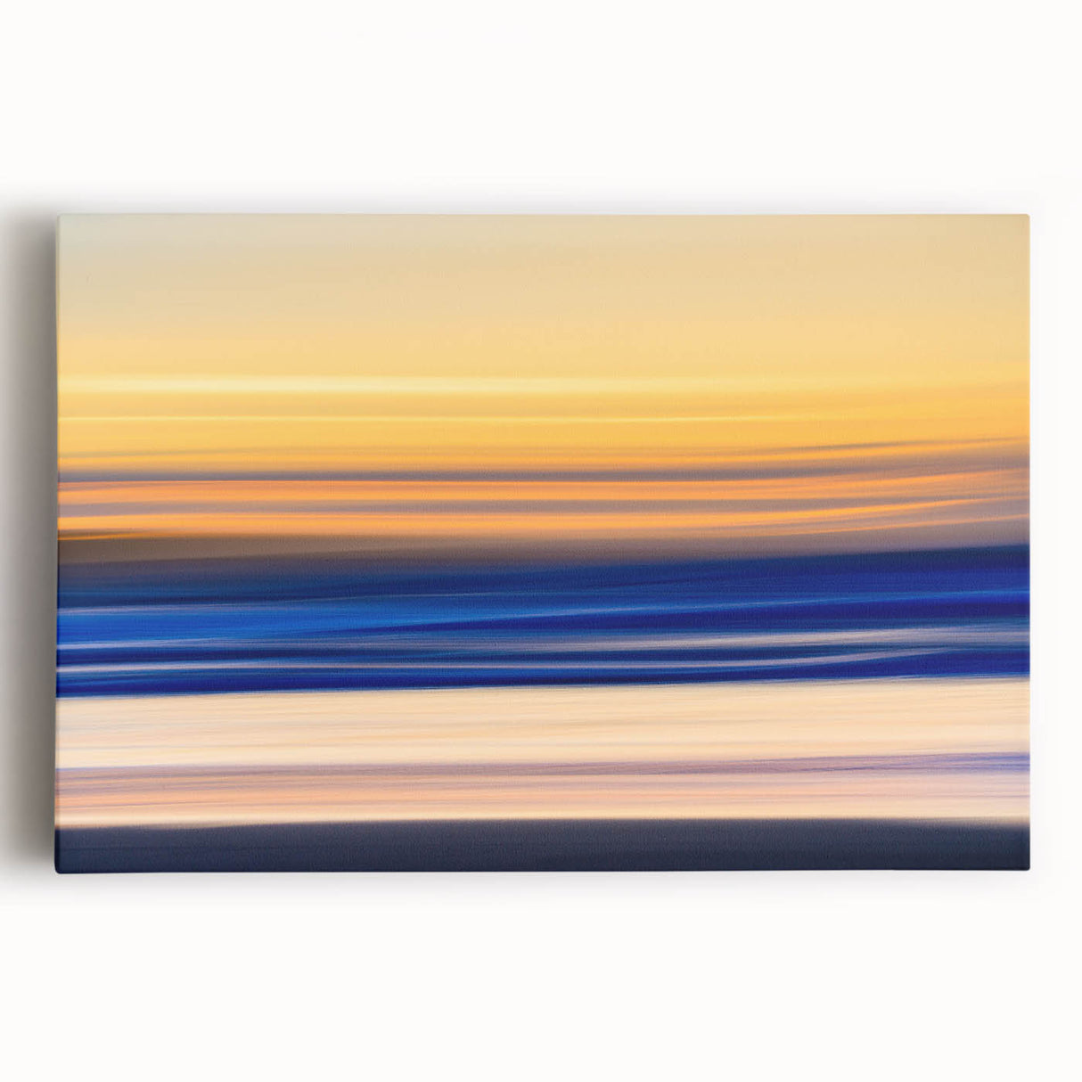 Tranquil Sunset Motion Wall Art – Abstract Modern Ocean Photography