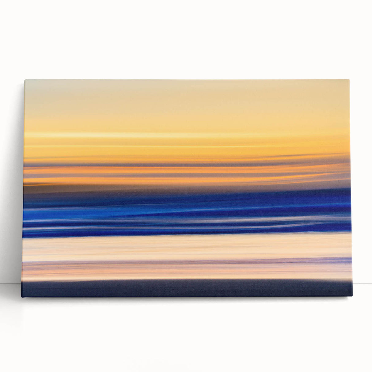 Tranquil Sunset Motion Wall Art – Abstract Modern Ocean Photography