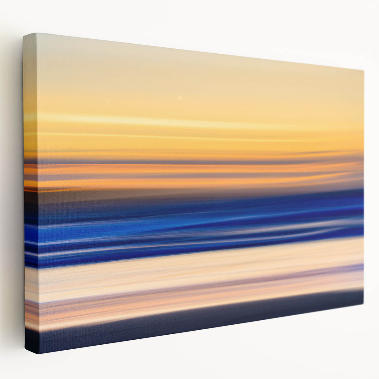Tranquil Sunset Motion Wall Art – Abstract Modern Ocean Photography