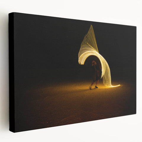 Spiral of Motion – Emotive Silhouette Photography Wall Art