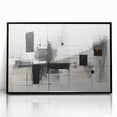 Geometric Black & White Abstract Bedroom Wall Art – Canvas & Prints