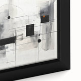 Geometric Black & White Abstract Bedroom Wall Art – Canvas & Prints